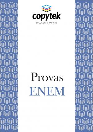 Provas Enem - segunda aplicação (PPL)   PB, frente e verso   