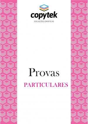 PROVAS PARTICULARES - OUTRAS INSTITUIÇÕES   PB, frente e verso   