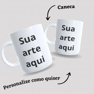 Caneca Personalizada Porcelana  Branca Sublimação  