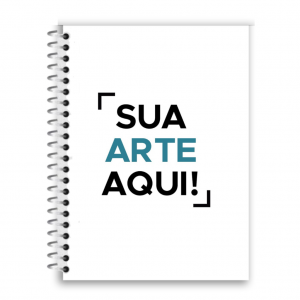 Planner sulfite 90g  preto e branco laminação BOPP brilho Capa laminada 